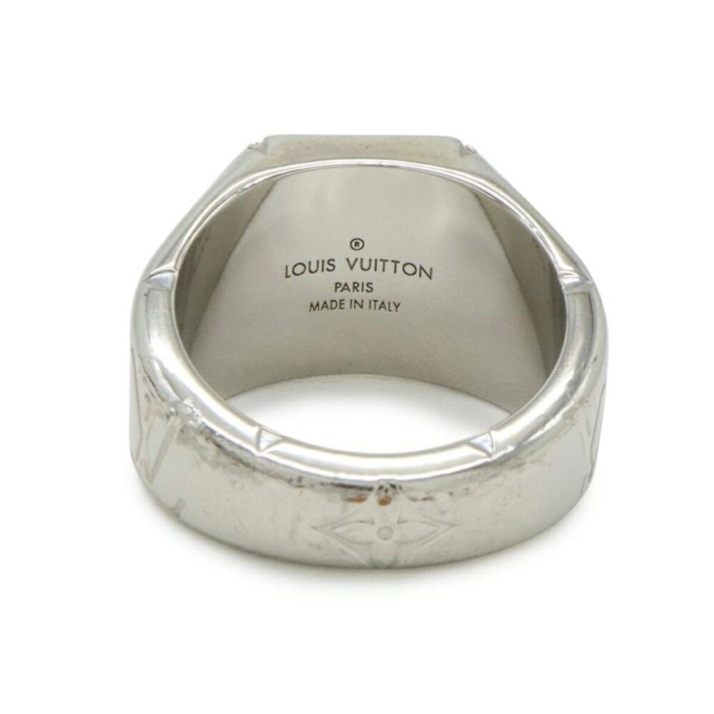 Louis Vuitton Signet Ring Silver Metal - Picture 3 of 6